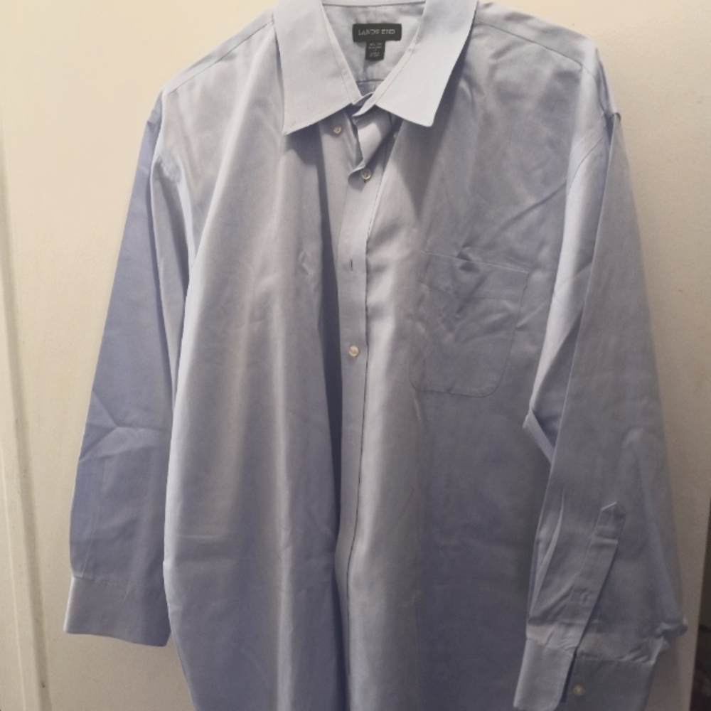 Land's End Button Down (Light Blue)
